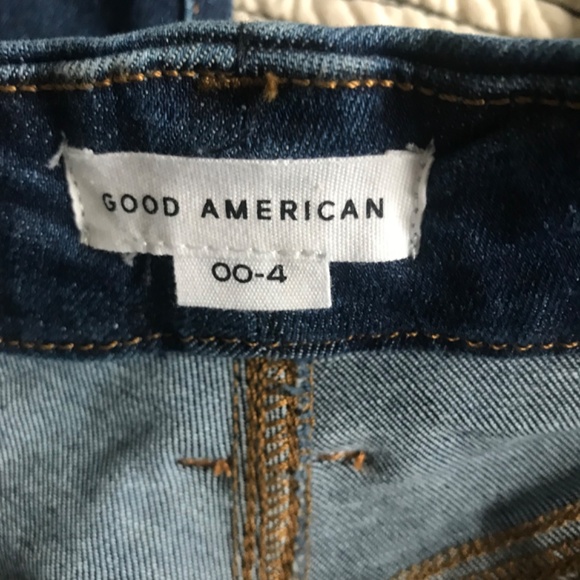 Good American Jeans Always Fits Good Legs 00-4 dark indigo stretch denim skinny - Picture 5 of 8